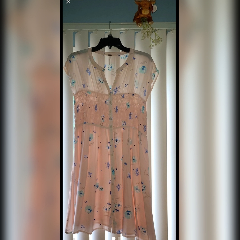 FP Pink Sheer Dress